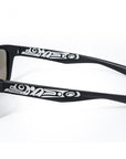 Sunglasses - Jeremy - Black with Blue Mirror