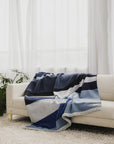 Blanket - Wool Blend - Eco-friendly - River - Reversible