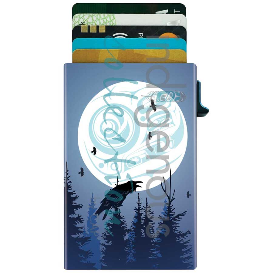 Card Holder - Metal - Raven Moon