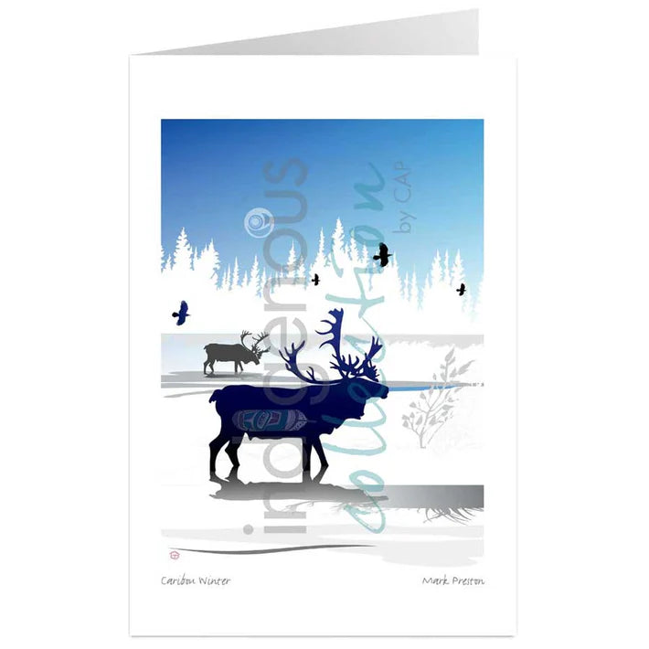 Card - *Preston - Caribou Winter - 6x9