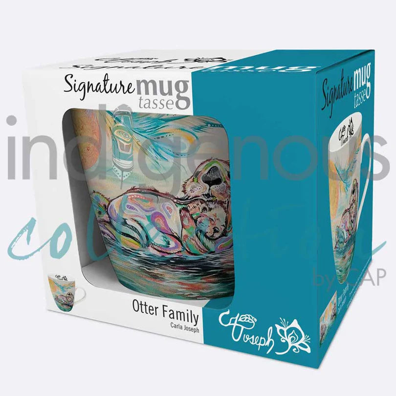 Mug - Fine China - Otter Family