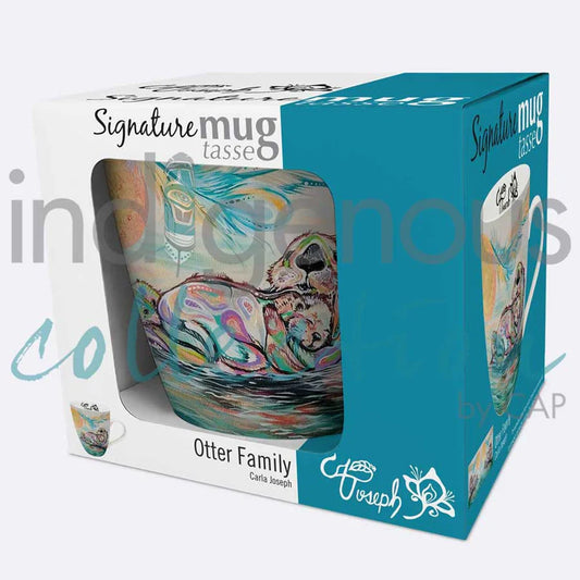 Mug - Fine China - Otter Family