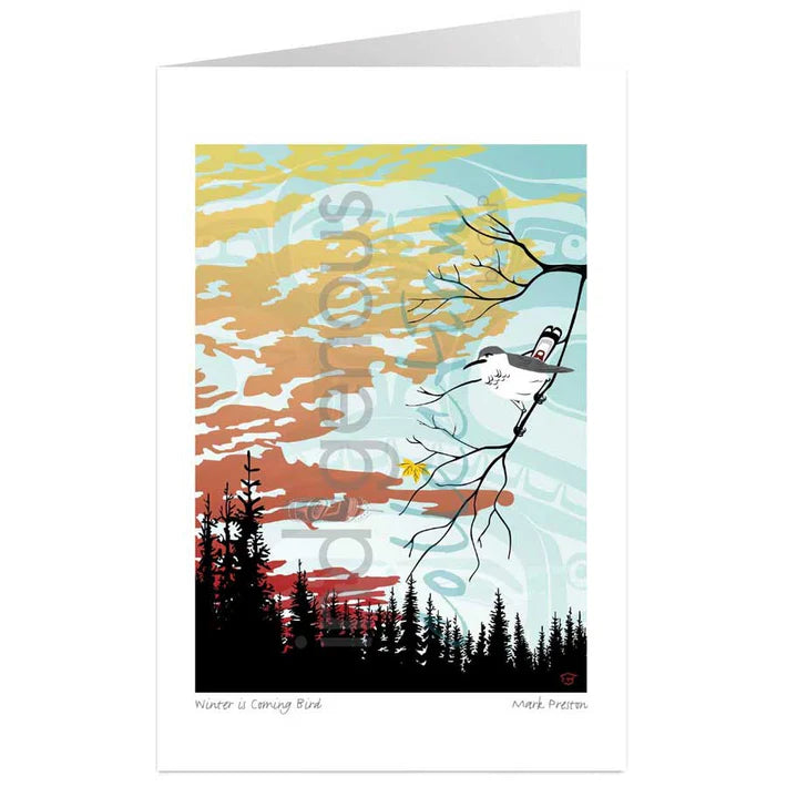 Card - Preston - Winter is Coming Bird - 6x9