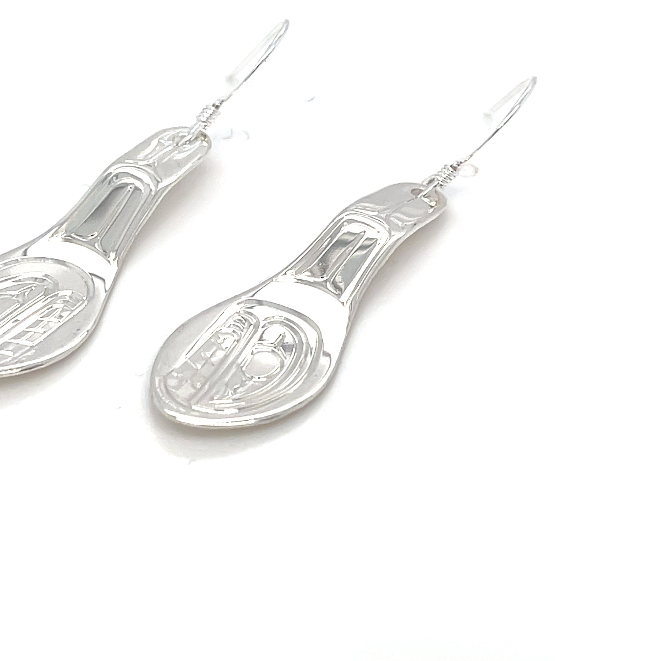 Earrings - Sterling Silver - Spoon - Orca