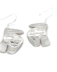 Earrings - Sterling Silver - Cutout - Raven