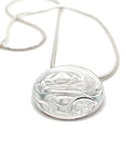 Pendant - Sterling Silver - Round - Frog
