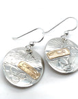 Earrings - Gold & Silver - Oval - Orca