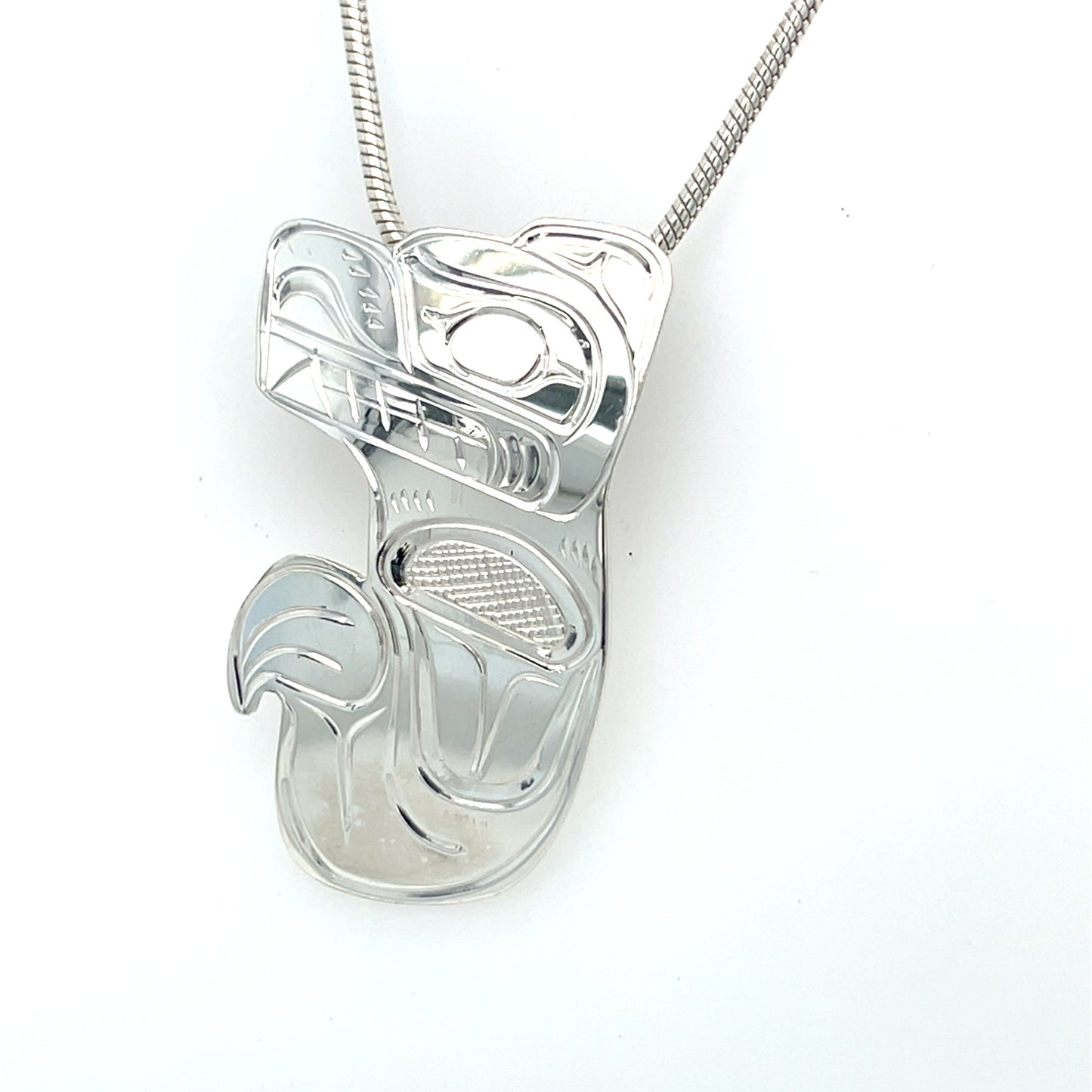 Pendant - Sterling Silver - Cutout - Bear