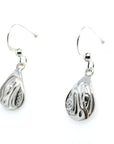 Earrings - Sterling Silver - Cast - Drop - Small - Teardrop - Eagle