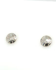 Earrings - Sterling Silver - Stud - Orca - Micro - 8mm