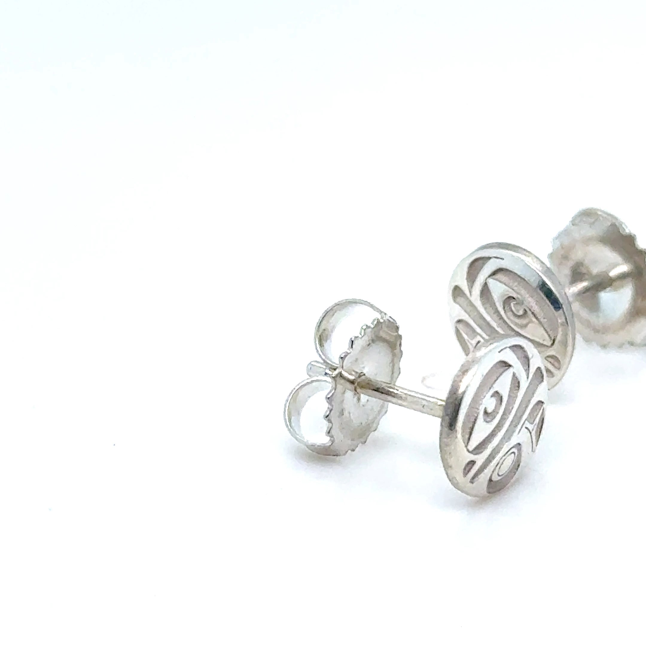 Earrings - Sterling Silver - Stud - Eagle - Micro - 8mm