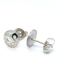 Earrings - Sterling Silver - Stud - Wolf - Micro - 8mm