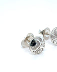 Earrings - Sterling Silver - Stud - Orca - Micro - 8mm