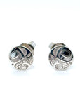 Earrings - Sterling Silver - Stud - Orca - Micro - 8mm