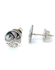 Earrings - Sterling Silver - Stud - Orca - Micro - 8mm