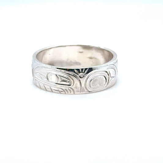 Ring - Sterling Silver - 1/4" - Orca