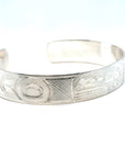 Bracelet - Sterling Silver - 1/2" - Orca - Longer Length