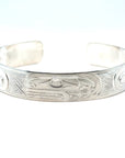 Bracelet - Sterling Silver - 1/2" - Orca - Longer Length