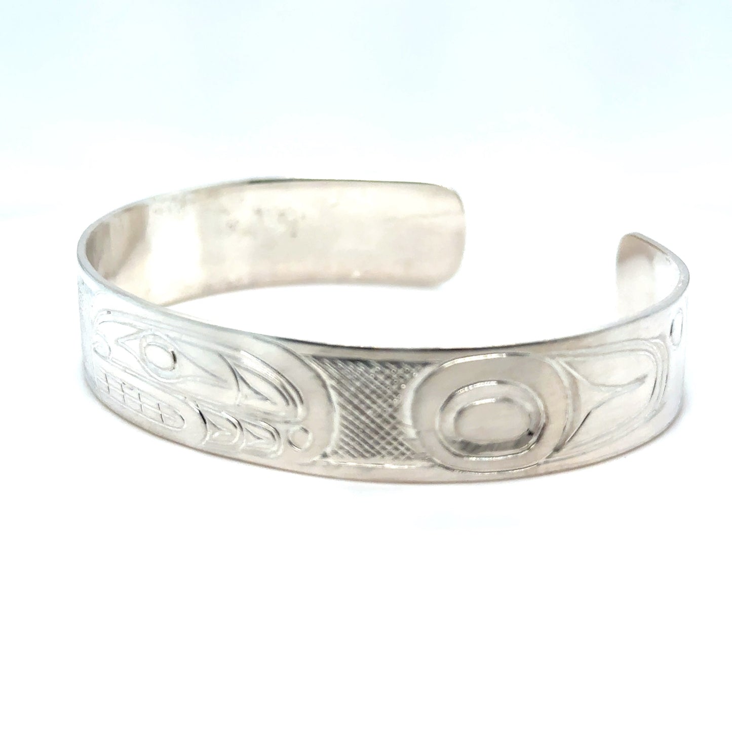 Bracelet - Sterling Silver - 1/2" - Orca - Longer Length