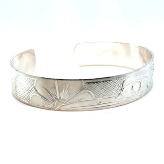 Bracelet - Sterling Silver - 1/2" - Hummingbird - Longer Length