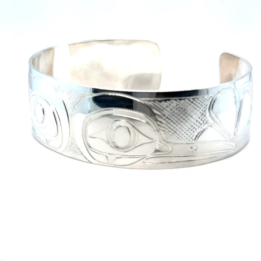 Bracelet - Sterling Silver - 3/4" - Hummingbird - Longer Length