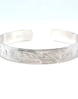 Bracelet - Sterling Silver - 3/8" - Bear - Longer Length