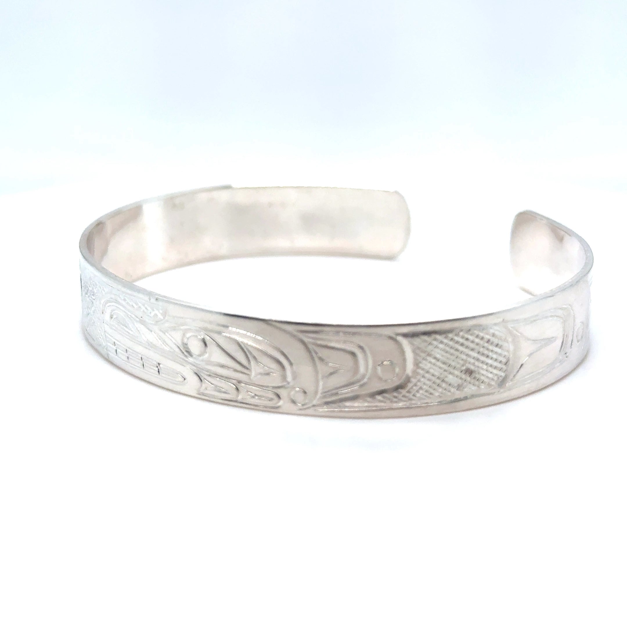 Bracelet - Sterling Silver - 3/8" - Bear - Longer Length