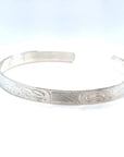 Bracelet - Sterling Silver - 1/4" - Orca - Longer Length