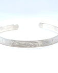 Bracelet - Sterling Silver - 1/4" - Orca - Longer Length