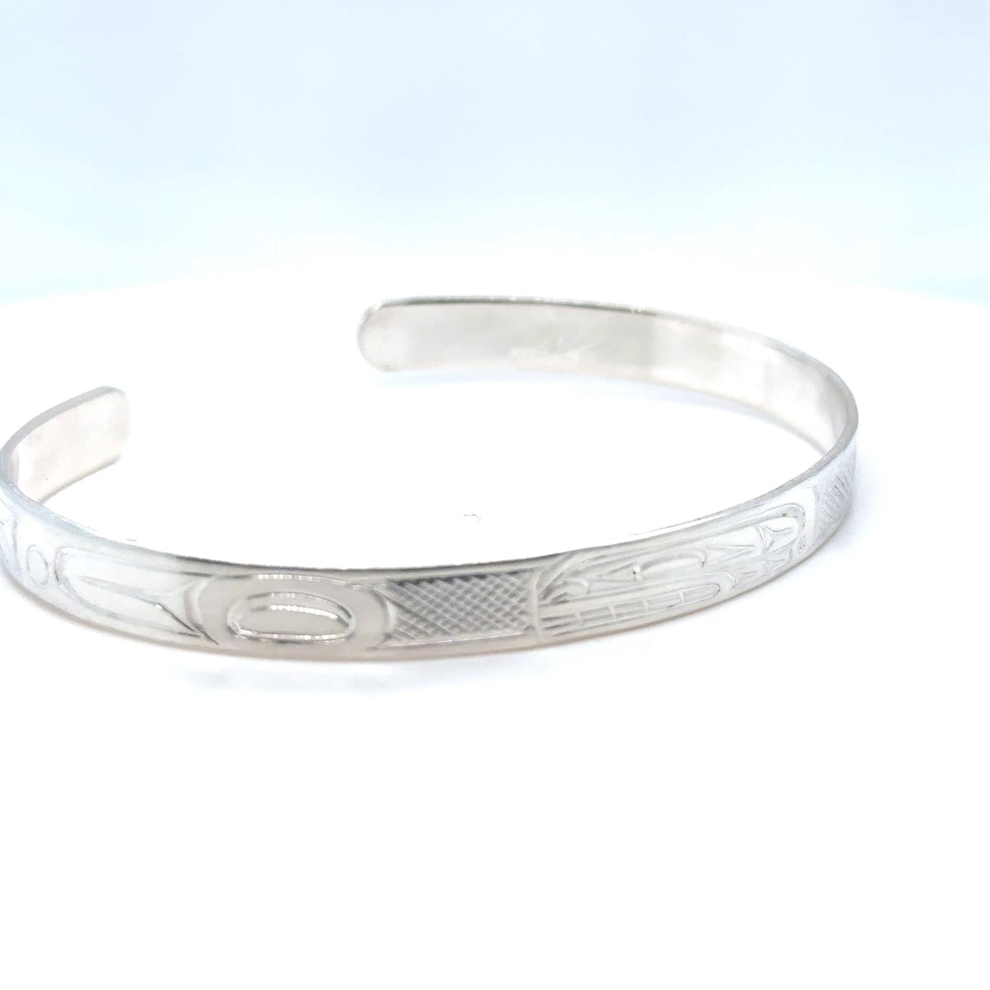 Bracelet - Sterling Silver - 1/4" - Orca - Longer Length
