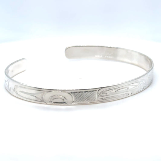 Bracelet - Sterling Silver - 1/4" - Orca - Longer Length