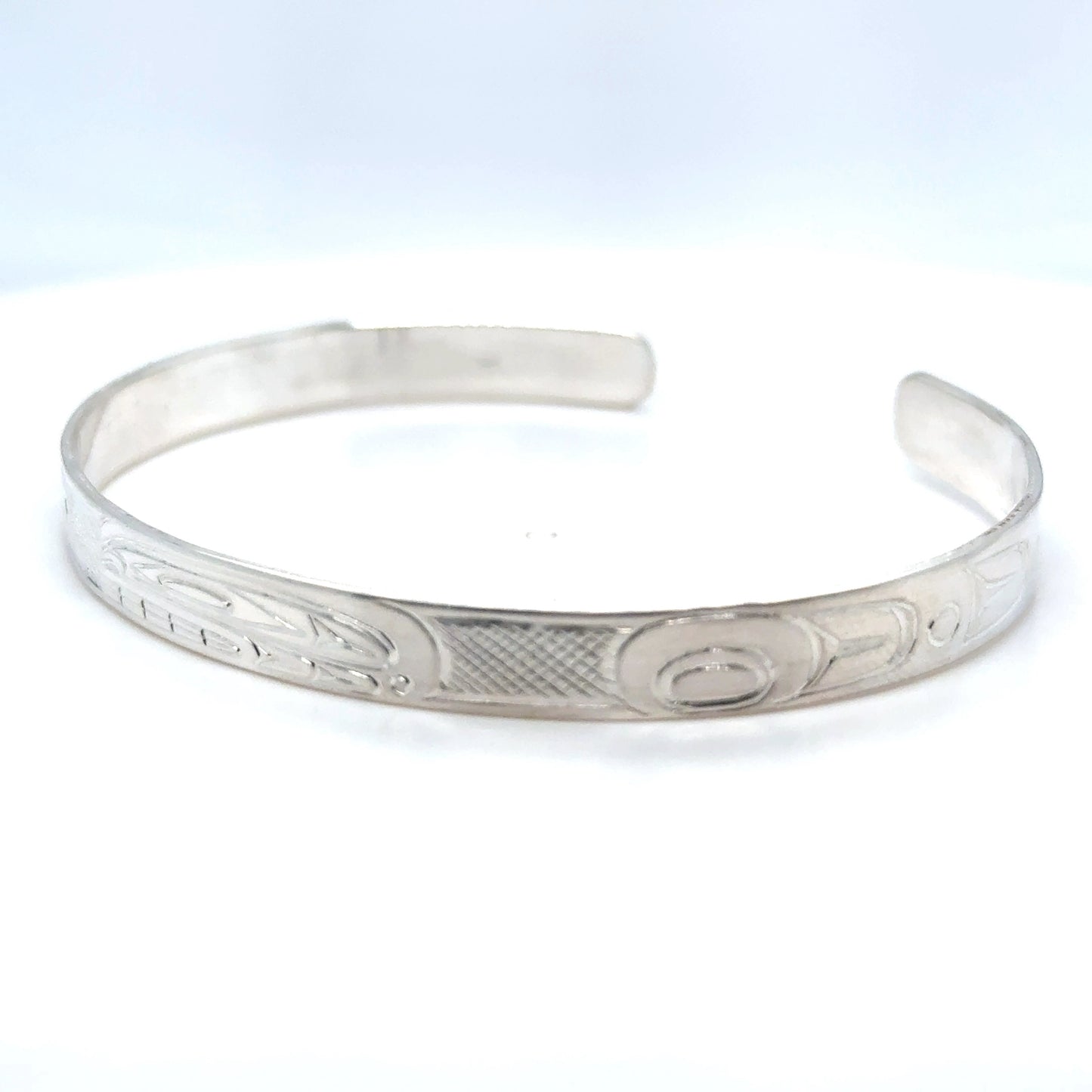 Bracelet - Sterling Silver - 1/4" - Orca - Longer Length