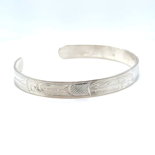 Bracelet - Sterling Silver - 1/4" - Orca - Shorter Length