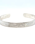 Bracelet - Sterling Silver - 1/4" - Orca - Shorter Length