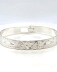 Bangle - Sterling Silver - 3/8" - Orca Sun Orca - Shorter Length