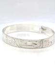 Bangle - Sterling Silver - 3/8" - Orca Sun Orca - Shorter Length