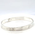 Bangle - Sterling Silver - 1/4" - Orca Bear - Shorter Length