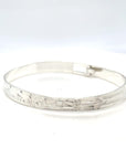 Bangle - Sterling Silver - 1/4" - Orca Bear - Shorter Length
