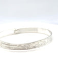 Bangle - Sterling Silver - 1/4" - Bear - Shorter Length