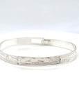 Bangle - Sterling Silver - 1/4" - Bear - Shorter Length