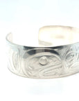 Bracelet - Sterling Silver - 3/4" - Orca Moon Orca - Shorter Length
