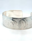 Bracelet - Sterling Silver - 3/4" - Hummingbird & Flower - Shorter Length