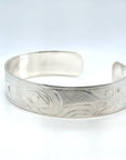Bracelet - Sterling Silver - 1/2" - Hummingbird & Flower - Shorter Length