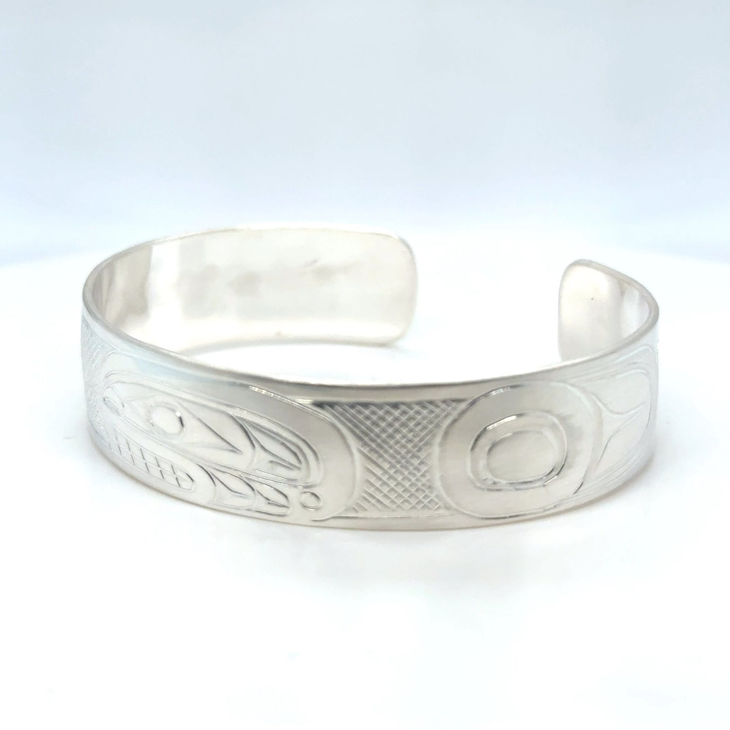 Bracelet - Sterling Silver - 1/2" - Orca - Shorter Length
