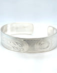 Bracelet - Sterling Silver - 1/2" - Orca - Shorter Length
