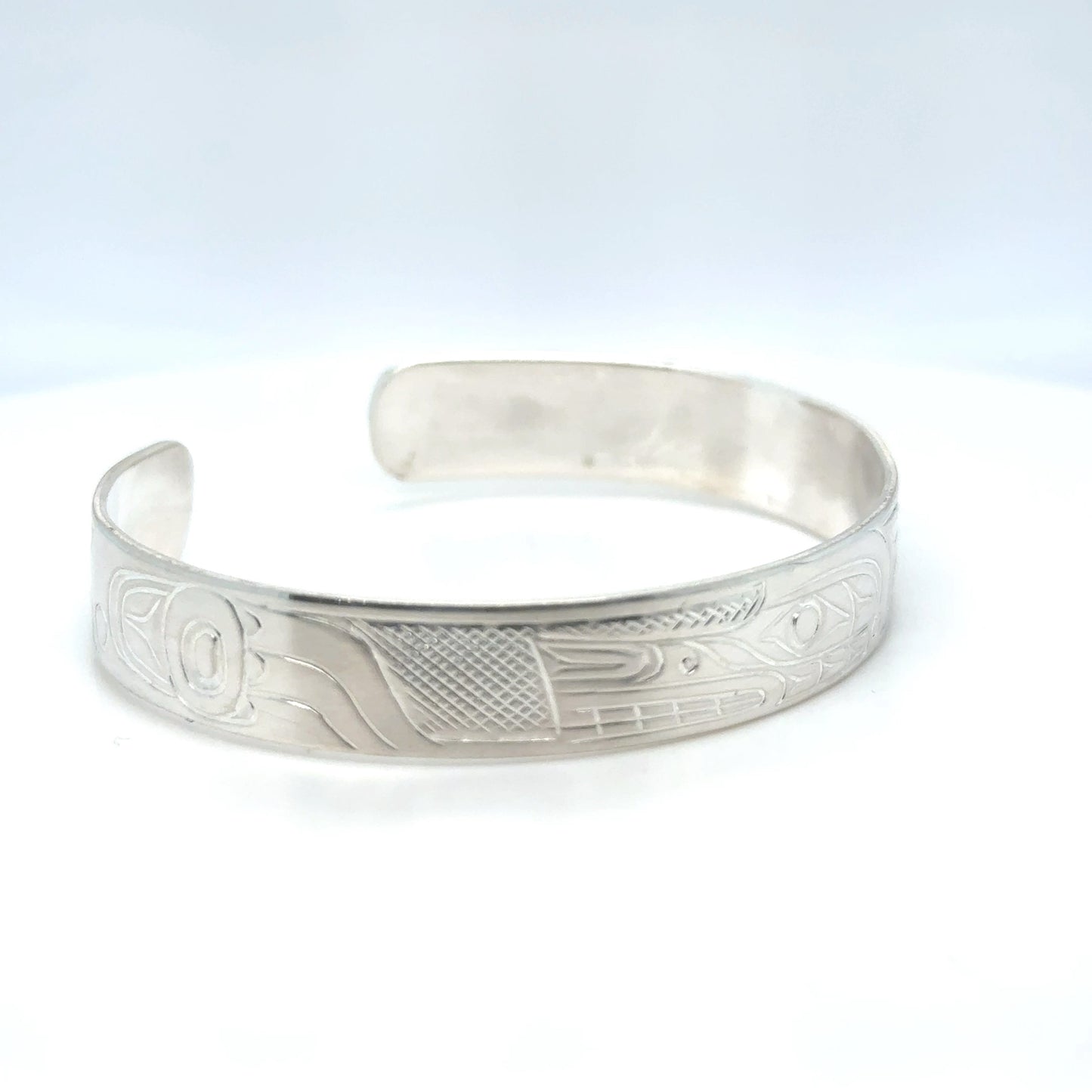 Bracelet - Sterling Silver - 3/8" - Wolf - Shorter Length