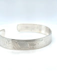 Bracelet - Sterling Silver - 3/8" - Wolf - Shorter Length