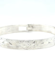 Bangle - Sterling Silver - 3/8" - Orca Sun Orca - Longer Length