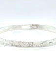 Bangle - Sterling Silver - 1/4" - Orca sun Orca - Longer Length