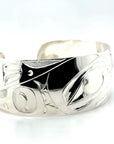 Bracelet - Sterling Silver - 1" - Hummingbird
